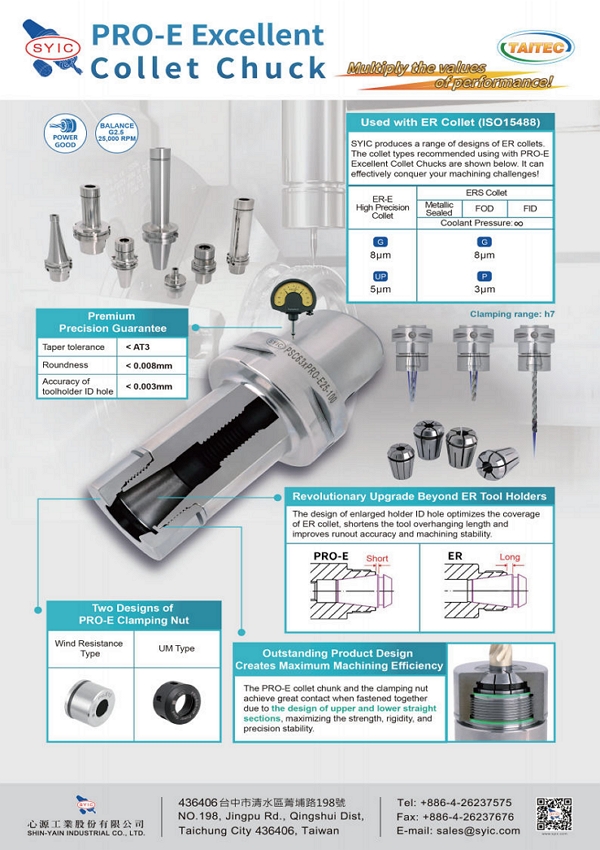 PRO-E Excellent Collet Chuck Brochure